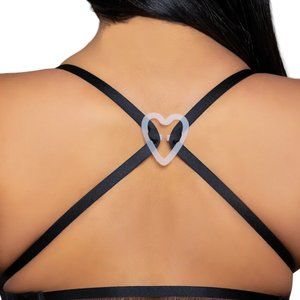Heart Shaped Bra Strap Converting Clips 3 Color Pack